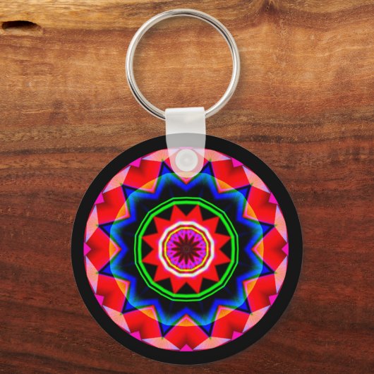 Fractal Mandala Sleutelhanger (Voorkant)