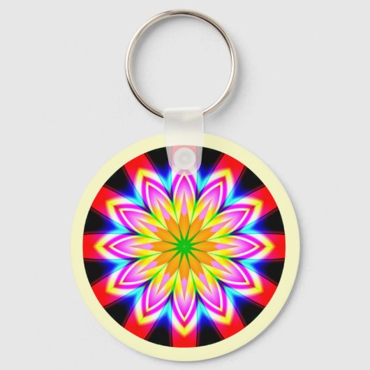 Fractal Mandala Sleutelhanger (Voorkant)