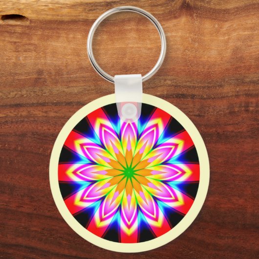 Fractal Mandala Sleutelhanger (Voorkant)