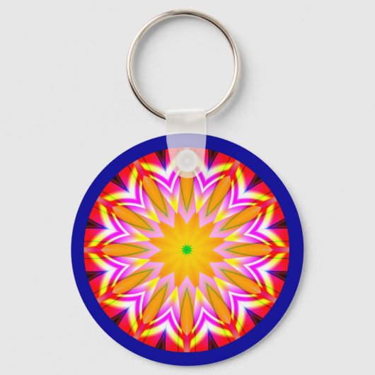 Fractal Mandala Sleutelhanger (Voorkant)