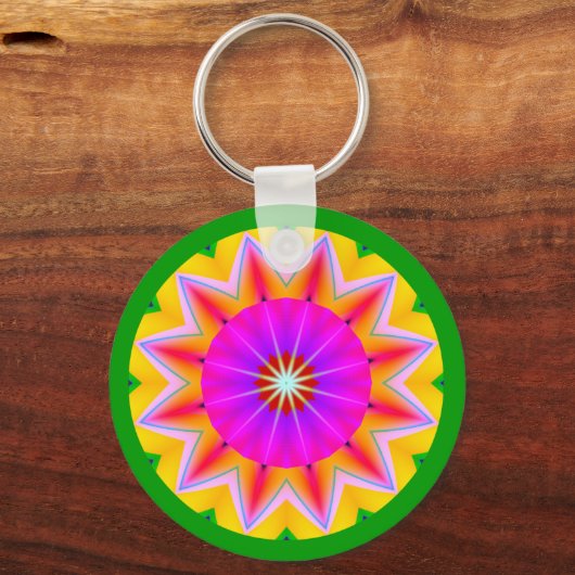 Fractal Mandala Sleutelhanger (Voorkant)