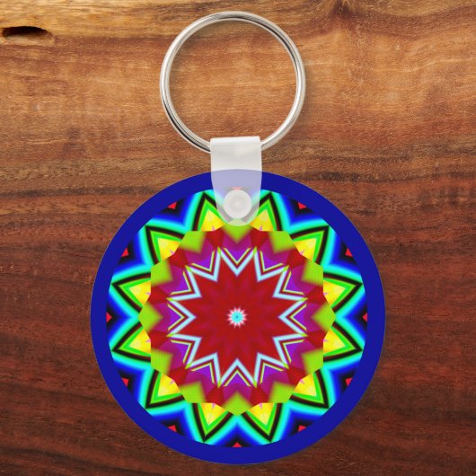 Fractal Mandala Sleutelhanger (Voorkant)