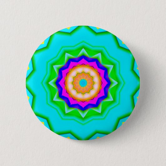 Fractal Mandala - Sweet 16 Ronde Button 5,7 Cm (Voorkant)