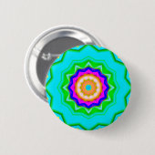 Fractal Mandala - Sweet 16 Ronde Button 5,7 Cm (Voorkant /achterkant)