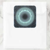 Fractal Mandala Vierkante Sticker (Tas)