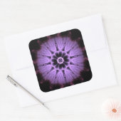 Fractal Mandala Vierkante Sticker (Envelop)