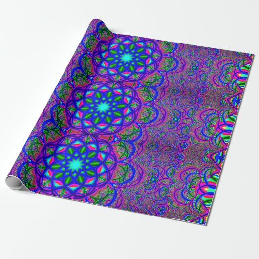 Fractal Mandalas | Psychedelic Cadeaupapier (Uitgerold)