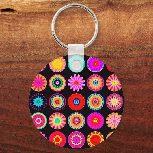 Fractal Mandalas Sleutelhanger (Voorkant)