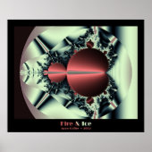 Fractal Mandelbrot Fire en Ice Fractal Poster (Voorkant)