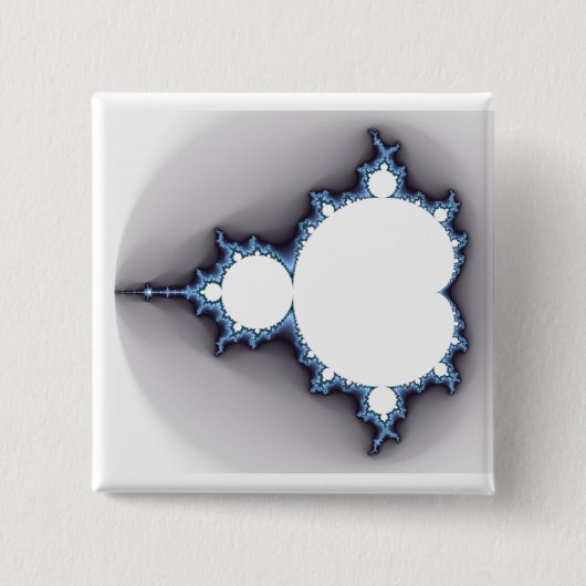 Fractal Mandelbrot-knop Vierkante Button 5,1 Cm (Voorkant)