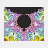 Fractal Mandelbrot Multicolor Fleece Deken (Voorkant (Horizontaal))