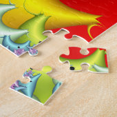 Fractal Mandelbrot Multicolor Legpuzzel (Zijkant)