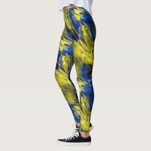 Fractal Marble 4-21 Leggings (Links)