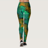 Fractal Marble 4-4A Leggings (Achterkant)