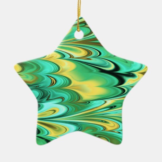 Fractal Marble 6-2 Keramisch Ornament (Voorkant)
