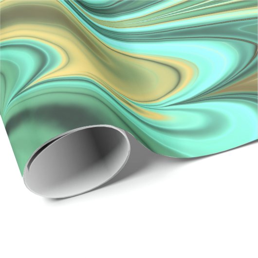 Fractal Marble 6-2 Wrapping Paper Cadeaupapier (Rol Hoek)
