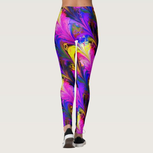 Fractal Marble 7A Leggings (Achterkant)