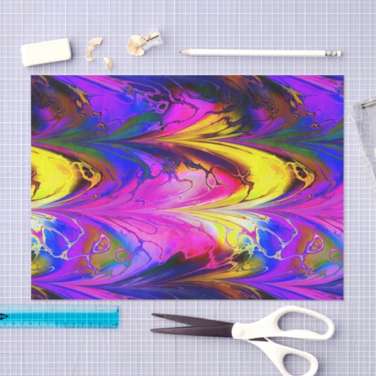 Fractal Marble 7A Tissuepapier (Craft)