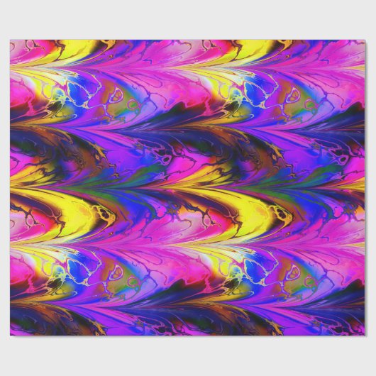 Fractal Marble 7A Wrapping Paper Cadeaupapier (Vlak)