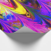 Fractal Marble 7A Wrapping Paper Cadeaupapier (Hoek)