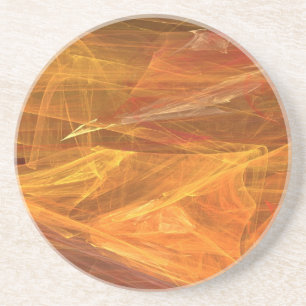 Fractal Marble Grunge Series-13-Orng Onderzetter 1