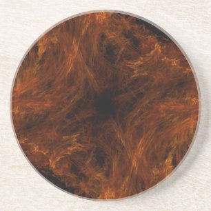 Fractal Marble Grunge Series-15-Orng Onderzetter 1