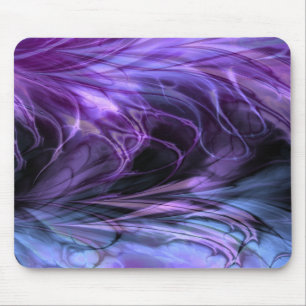 Fractal Marble Paars Mousepad Muismat