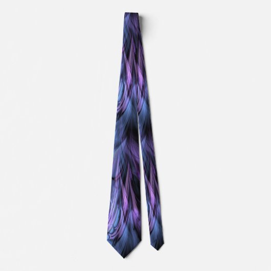 Fractal Marble Paars N Blue Stropdas (Voorkant)