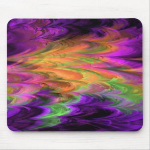 Fractal Marble Rainbow Mousepad Muismat