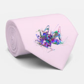 Fractal - Mardi Gras Masker Stropdas (Opgerold)