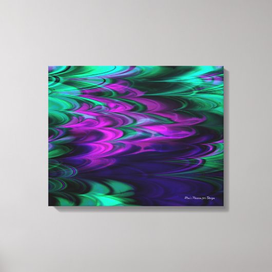 Fractal Marmer 4-2 Verpakt Canvas Afdruk (Voorkant)