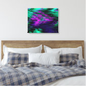 Fractal Marmer 4-2 Verpakt Canvas Afdruk (Insitu (Slaapkamer))