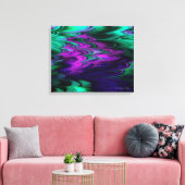 Fractal Marmer 4-2 Verpakt Canvas Afdruk (Insitu (Woonkamer))