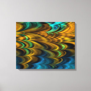 Fractal Marmer 4-4 Verpakt Canvas Afdruk
