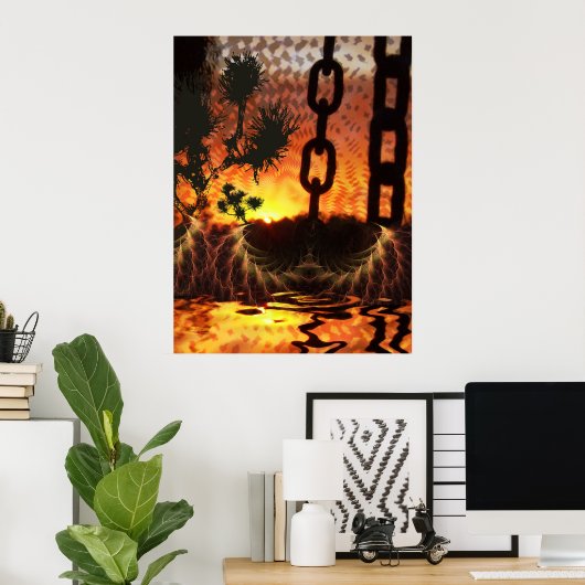Fractal Mexicania Fantasy Print (Thuiskantoor)