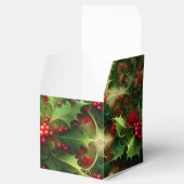 Fractal Mistletoe Favor Box Bedankdoosjes (Geopend)