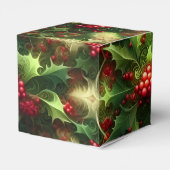 Fractal Mistletoe Favor Box Bedankdoosjes (Achterkant)