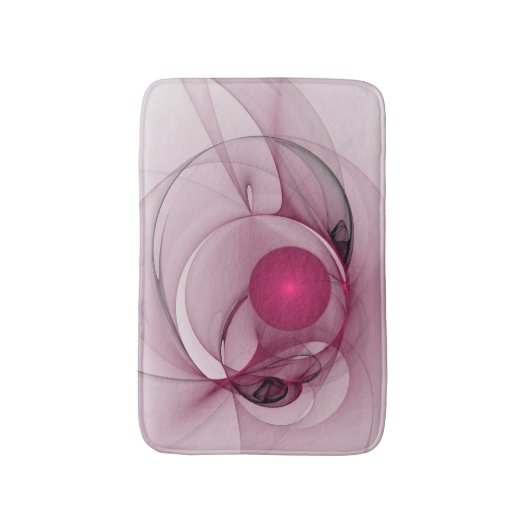 Fractal, moderne Abstracte Berry roze kunst Badmat (Voorkant Verticaal)