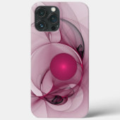Fractal, moderne Abstracte Berry roze kunst Case-Mate iPhone Case (Achterkant)
