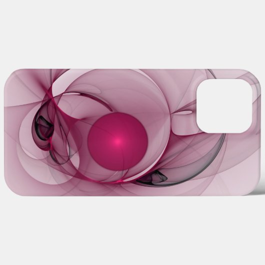 Fractal, moderne Abstracte Berry roze kunst Case-Mate iPhone Case (Achterkant (horizontaal))