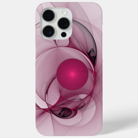 Fractal, moderne Abstracte Berry roze kunst Case-Mate iPhone Case (Achterkant)