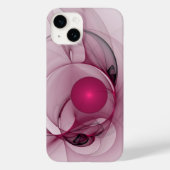 Fractal, moderne Abstracte Berry roze kunst Case-Mate iPhone Case (Achterkant)