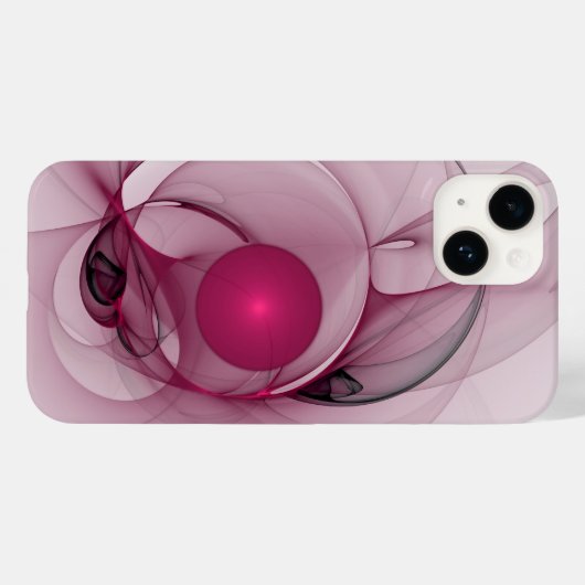 Fractal, moderne Abstracte Berry roze kunst Case-Mate iPhone Case (Achterkant (horizontaal))