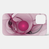 Fractal, moderne Abstracte Berry roze kunst Case-Mate iPhone Case (Achterkant (horizontaal))
