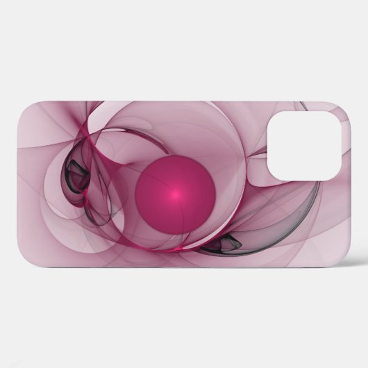 Fractal, moderne Abstracte Berry roze kunst Case-Mate iPhone Case (Achterkant (horizontaal))