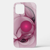 Fractal, moderne Abstracte Berry roze kunst Case-Mate iPhone Case (Achterkant)