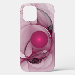 Fractal, moderne Abstracte Berry roze kunst Case-Mate iPhone Case