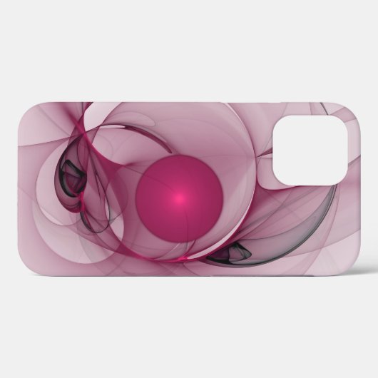 Fractal, moderne Abstracte Berry roze kunst Case-Mate iPhone Case (Achterkant (horizontaal))