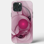 Fractal, moderne Abstracte Berry roze kunst Case-Mate iPhone Case (Achterkant)