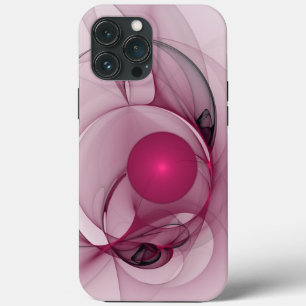 Fractal, moderne Abstracte Berry roze kunst Case-Mate iPhone Case